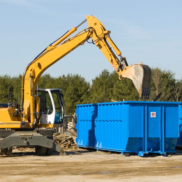 can i choose the location where the residential dumpster will be placed in Cedar Mills